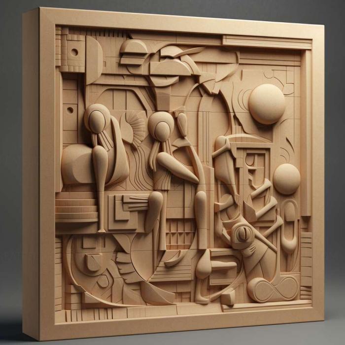 نموذج ثلاثي الأبعاد لآلة CNC 3D Art 